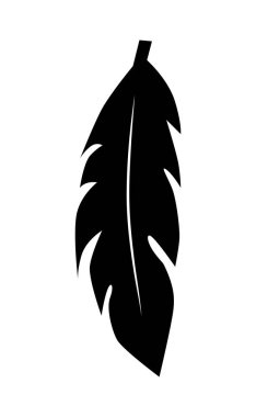 Eski bir tüy çizimi. Tüy tüyü silueti. Tüylü simgeyle harfin geri dönüşünü göster.