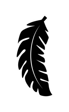 Eski bir tüy çizimi. Tüy tüyü silueti. Tüylü simgeyle harfin geri dönüşünü göster.