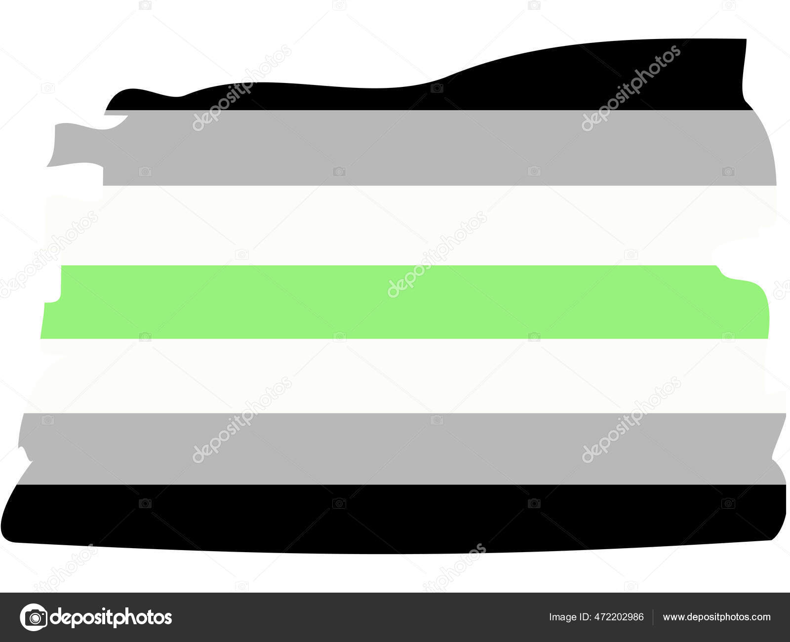Lgbt Pride Flag Agender Pride Multicolored Peace Flag Movement Original Stock Vector Image By C Michiru13