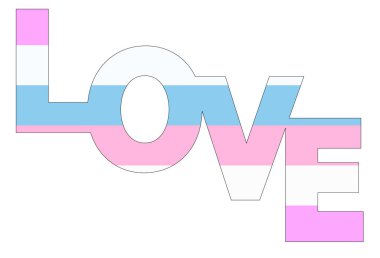 LGBT gurur bayrağı, Biseksüel gurur. Çok renkli barış bayrağı hareketi. Orijinal renk sembolü. Aşk sözcüğünün biçiminde