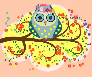 Parlak, karikatürsel, çapkın, bir ağacın dallarında baykuşları seven. Bahar, yaz, kız arkadaşlar