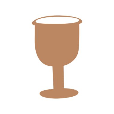 Esrarengiz sembol. İksir kadehiyle mistik ve sihirli tasarım