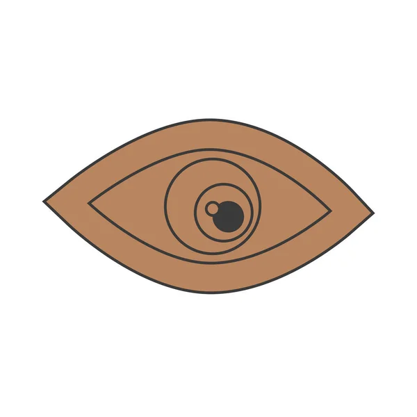 Esoteric Symbol Mystical Magical Design Evil Eyes — Stock Vector