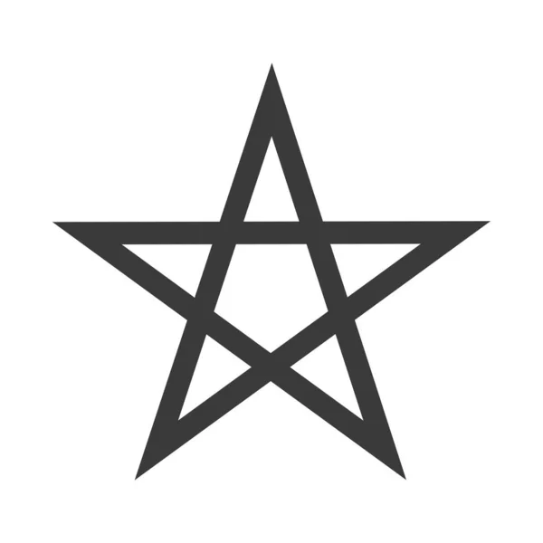 Symbole Ésotérique Conception Mystique Magique Avec Pentagramme — Image vectorielle