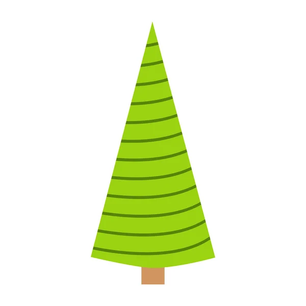 Árbol Navidad Dibujo Mano Abeto Adornos Navideños Cartel Navideño Con — Vector de stock