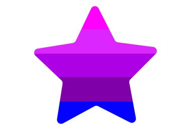 LGBT gurur bayrağı, alternatif cinsiyet transseksüelleri. Çok renkli barış bayrağı hareketi. Orijinal renk sembolü. Yıldız şekilli