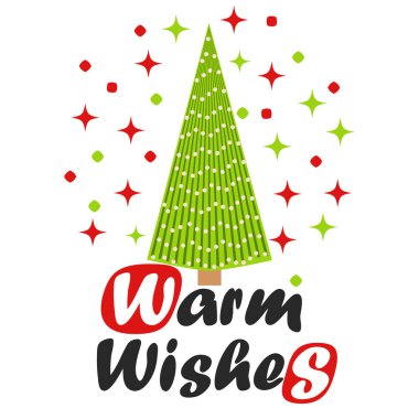 İçinde Noel ağacı ve dekorasyon malzemeleri olan kart, Mutlu Noeller retro posteri. Noel ve Mutlu Yıllar illüstrasyonları. Moda retro tarzı, tasarım şablonu.