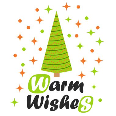 İçinde Noel ağacı ve dekorasyon malzemeleri olan kart, Mutlu Noeller retro posteri. Noel ve Mutlu Yıllar illüstrasyonları. Moda retro tarzı, tasarım şablonu.