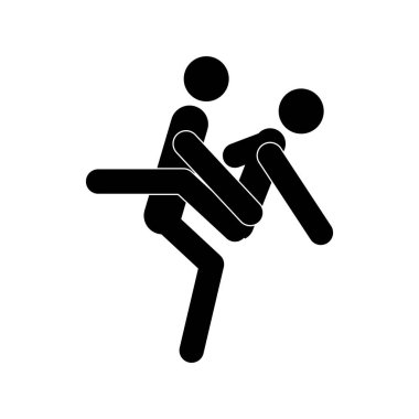 Çizgi film seks pozları. Tutku Erotiği kavramı. Kamasutra, sevişmek için yarım yamalak pozlar. Yin ve Yang, kadın ve erkek birbirlerini seviyorlar.