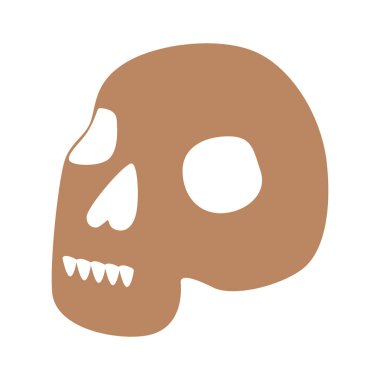 Esrarengiz sembol. Mistik ve sihirli kafatası tasarımı