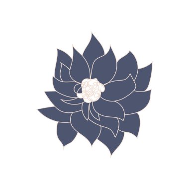 Resim kahverengi bej çıplak çiçek, bir çizgi çizimi, çizgi sanatı, modern illüstrasyon ve sanat, doğa ve bitkiler minimalist tasarım