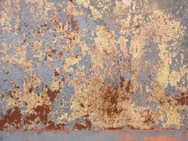 Paslı metal plaka, arka plan, kırsal. duvar dokusu grunge arkaplanı