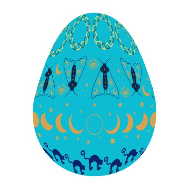 Sihirli sembollerin Paskalya Yumurtası, Göksel Astrolojik, büyülü ve gizemli semboller