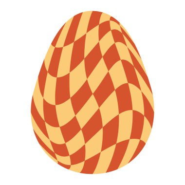 60 'lardan 70' lere kadar modası geçmiş paskalya yumurtaları. Bozuk psikedelik tasarımı olan harika bir hippi Mutlu Paskalyalar. Vektör