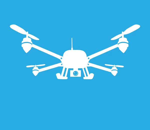 Egy quadcopter-szimbólum — Stock Vector