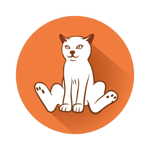 En katt symbol — Stock vektor