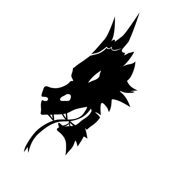 Hoofd symbool van de duivel — Stockvector