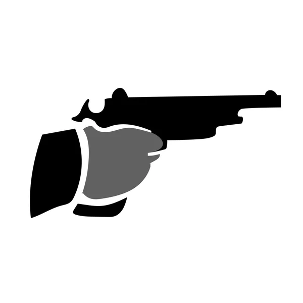Hand met pistool — Stockvector