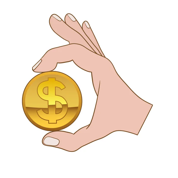 Giving money symbol — Stock Vector