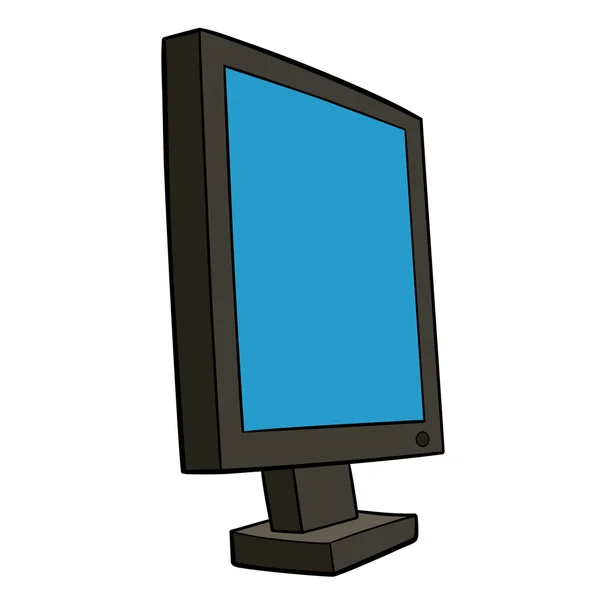 Um monitor de PC — Vetor de Stock