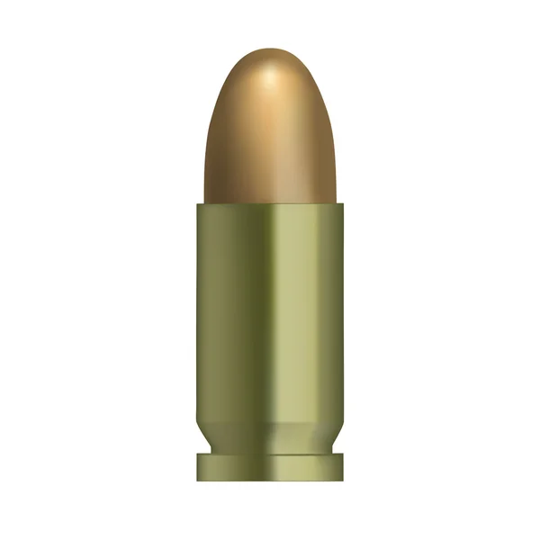 An isolated bullet — Stock Vector