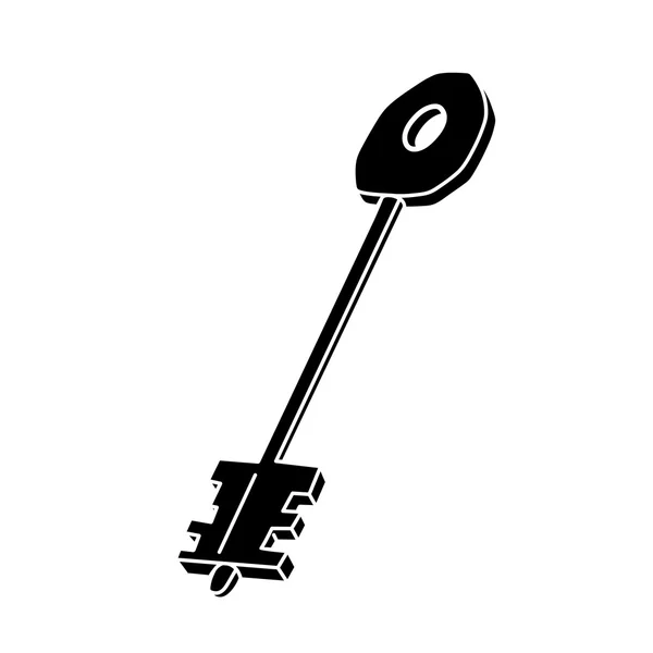 A key silhouette — Stock Vector