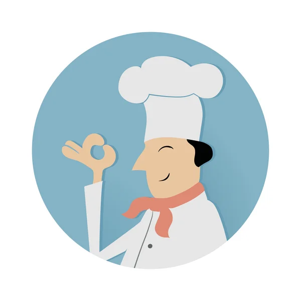 Chef kok-symbool — Stockvector