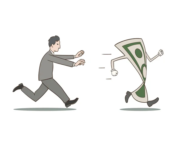 Chasser l'argent — Image vectorielle