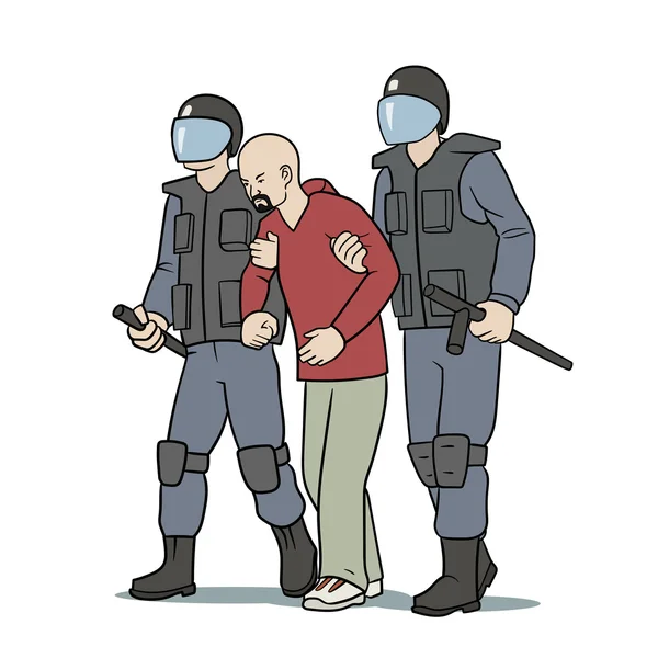 Arrestation — Image vectorielle