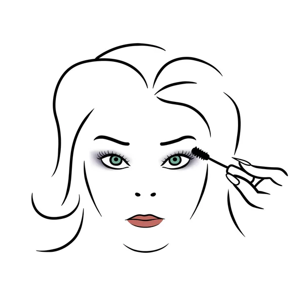 Woman makeup — Stock Vector
