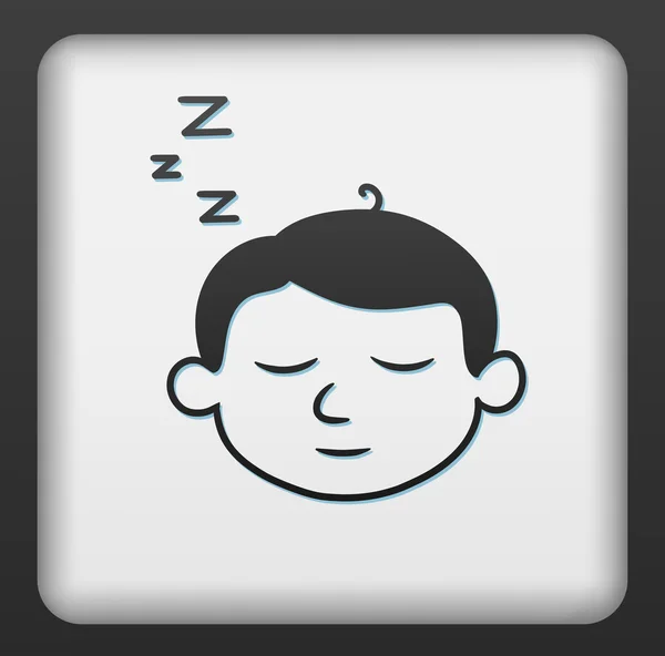 Sleep button — Stock Vector