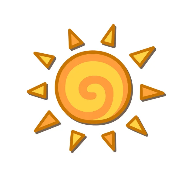 Stylized sun — Stock Vector