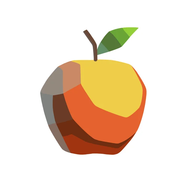 Stylized apple — Stock Vector