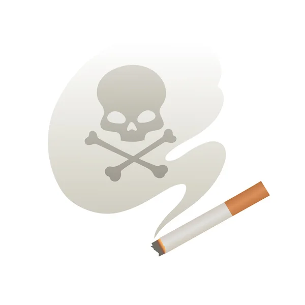 Humo de cigarrillo — Vector de stock