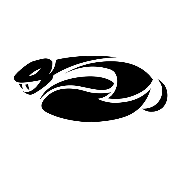 Un tatuaje de serpiente — Vector de stock