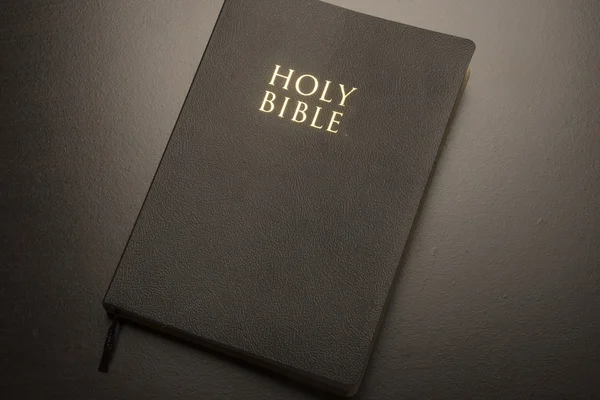 Black Christian Bible — Stock Photo, Image