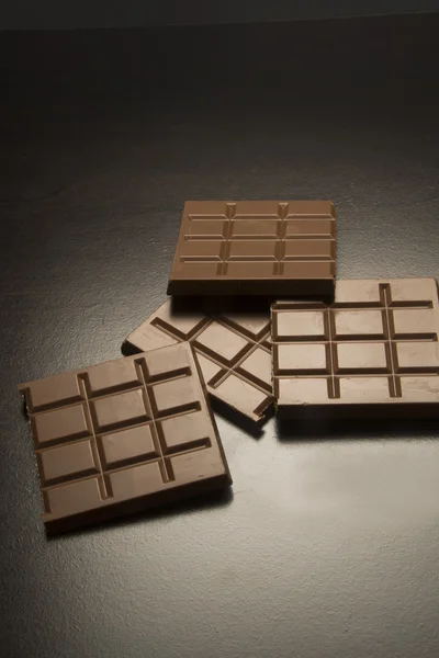 Delicious Chocolate Squares — Stock Photo, Image