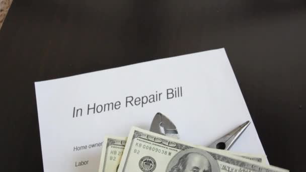 Reparo Home Bill — Vídeo de Stock