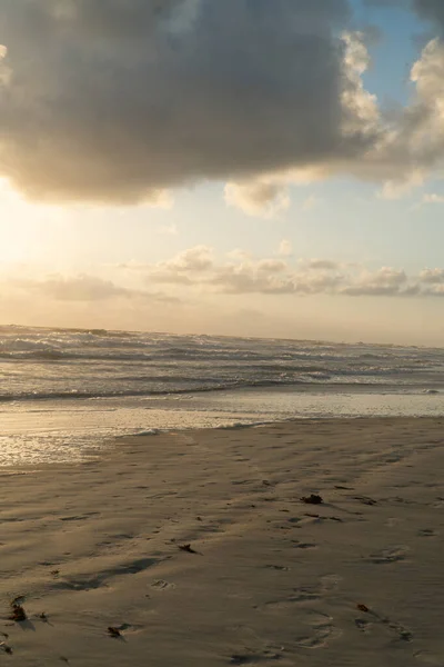 Παραλία Wilbur Χρυσό Φως Ξημέρωμα Που Αντανακλά Από Την Παραλία — Φωτογραφία Αρχείου