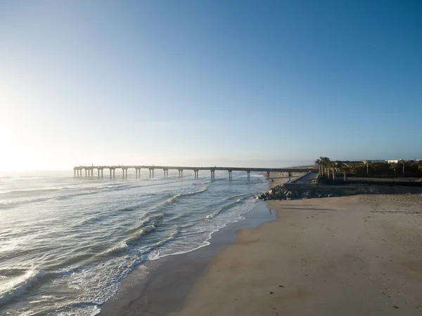 Lever Soleil Illumine Plage Augustine Floride — Photo