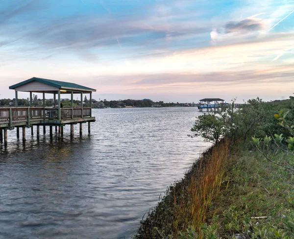 Öğleden Sonra Hershel King Park Intershore Waterway — Stok fotoğraf