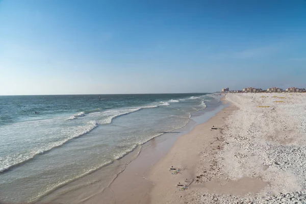 Beutiful Praias Golfo México Durante Início Noite Cleawater Beach Florida — Fotografia de Stock