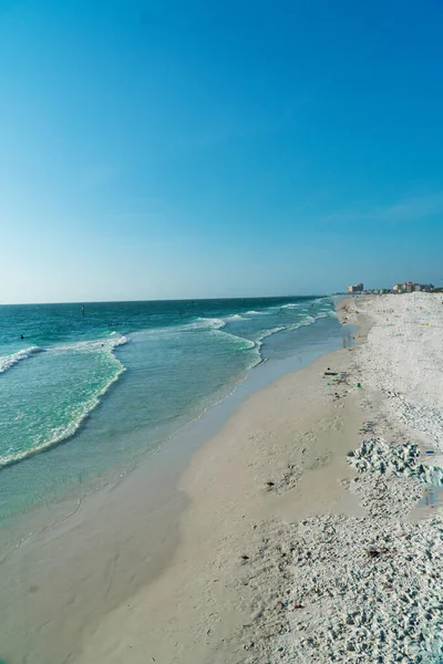 Akşamın Erken Saatlerinde Cleawater Beach Florida Güzel Plajlar Meksika Körfezi — Stok fotoğraf