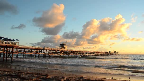 Atardecer de San Clemente — Vídeo de stock