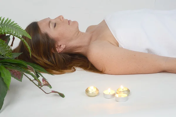 Donna massaggio — Foto Stock