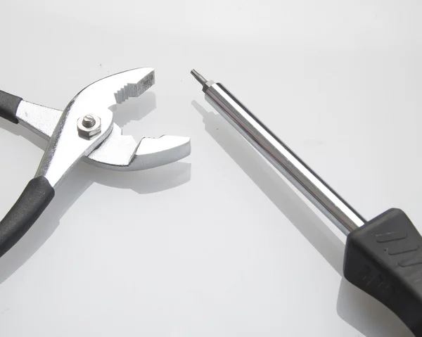 Pliers and Screwdriver — Stock Photo, Image