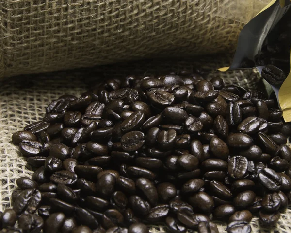 Coffee and Burlap — Stock Photo, Image