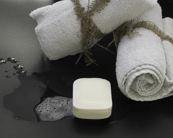 Towels and Soap — Stock Photo, Image