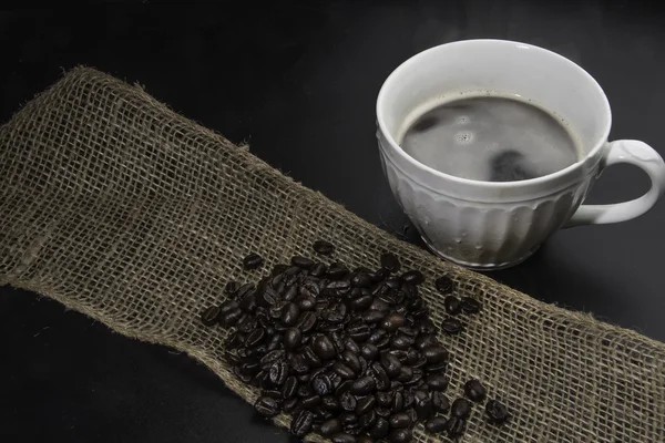 Coffee Cup and Beans — Stock Photo, Image