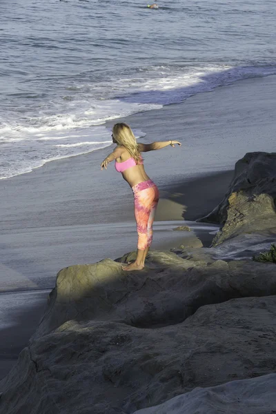 Vroege ochtend yoga — Stockfoto